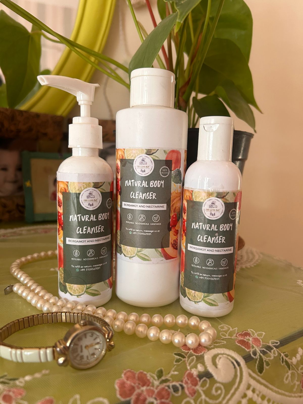 Natural Body Cleanser - Bergamot-Nectarine - Image 2